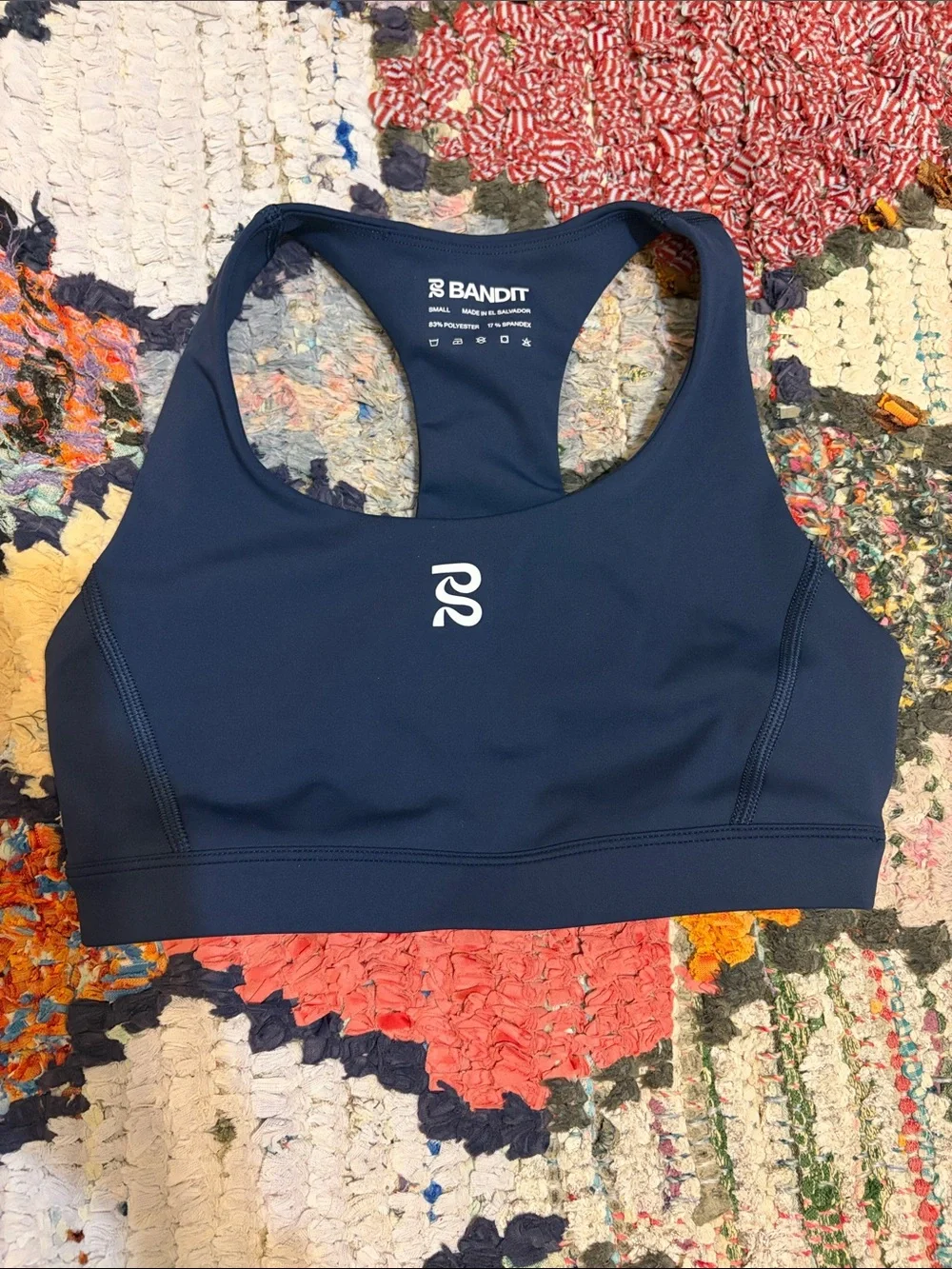 Bandit Running Women's Navy Racerback Sports Bra - Picture 1 of 2